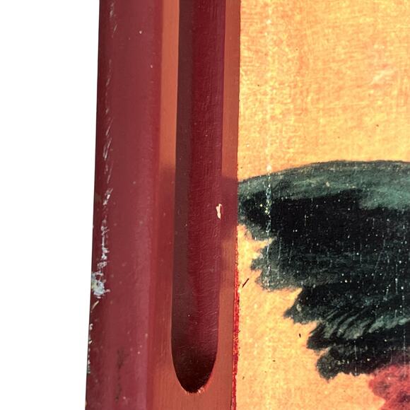 Solid Sturdy Bar Tray Angel Antique Style Raphael Sistine Cherubs Serveware READ - Picture 3 of 12